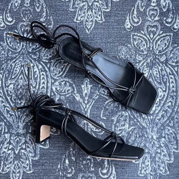 Anine Bing Strappy Graham Sandals in Black Size EU 37 - Picture 2 of 13